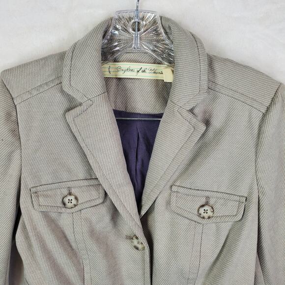 Daughters Of The Liberation Anthropologie Button Front Blazer Jacket Sz 4 Small - Picture 2 of 11